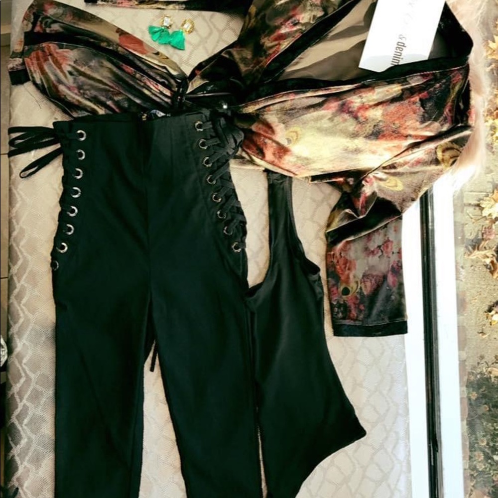 High waisted stretch Pants